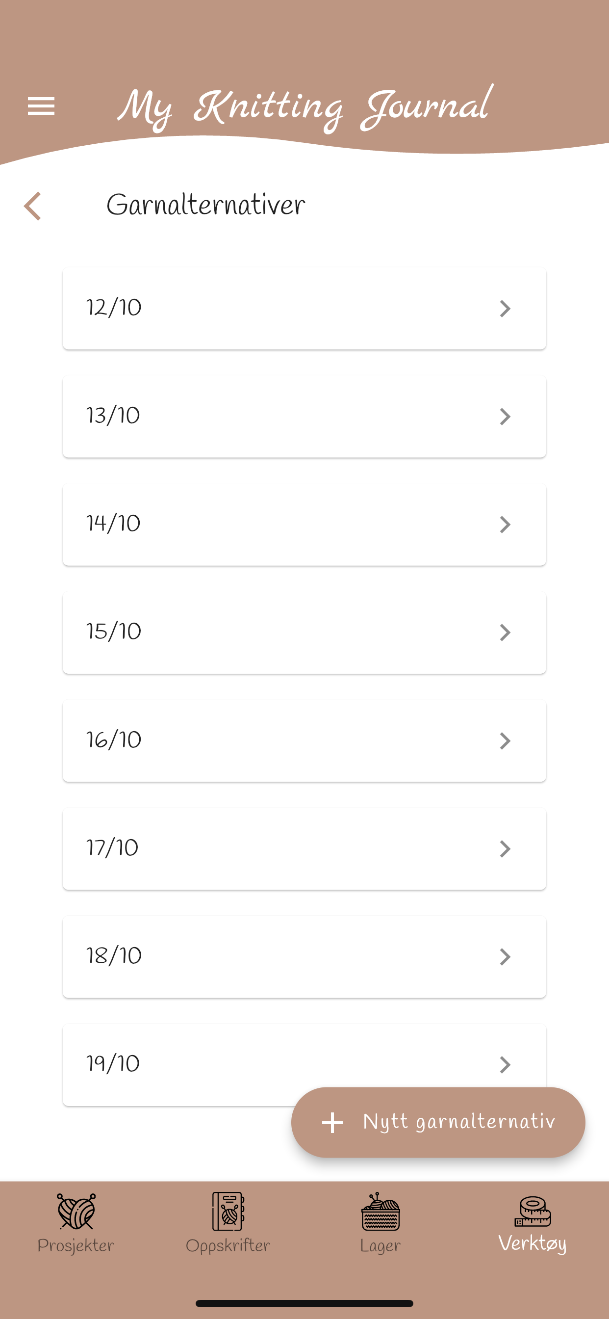 Yarn options